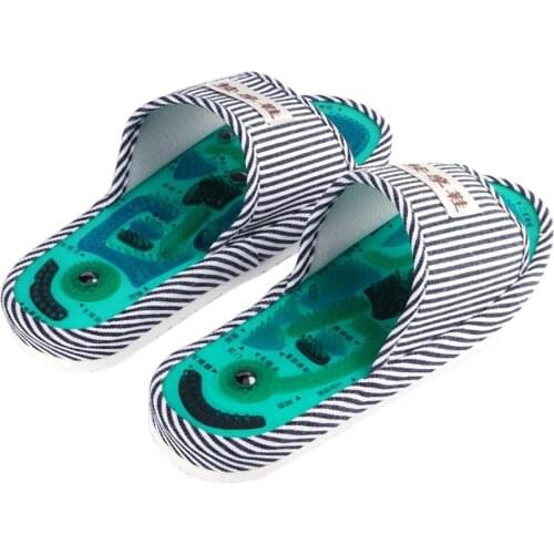 Acupuncture Foot Massage Slippers Health Shoe Reflexology Magnetic Sandals Acupuncture Healthy Feet Care Massager Magnet Shoes