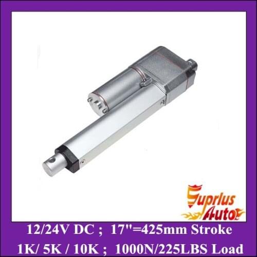 Position Feedback 12V Linear Actuator ! 17inch=425mm stroke 1000N/ 225LBS load electric linear actuator with POT