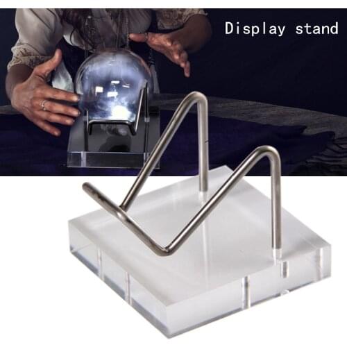 5x5cm Metal Arm Mineral Display Stand Holder With Acrylic Base For Softball Golf Tennis Ball Baseball Puzzle Balls Decor Rack