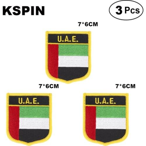 U.A.E. Shiled Shape flag patches national flag patches for Cothing DIY Decoration