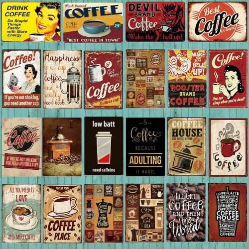 Popcorn Snack Bar Tin Signs Man Cave Metal Plate Shabby Chic Wall Bar Restaurant Home Art Cinema Decor Cuadros XP(958)A