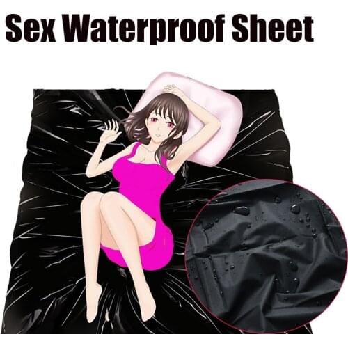 Sex Black Waterproof Bedding Sheet Fetish Bed Sheets Couples Flirting Climax Bed Passion Erotic Bed Supplies SM Game Sex Product