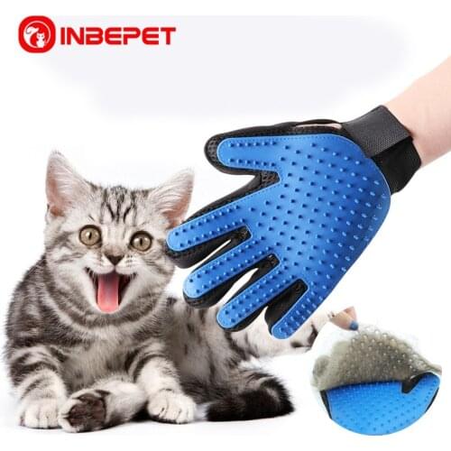 Pet Dog Grooming Glove Silicone Cleaning Brush Dogs Cats Glove Hair Brush Comb Gloves Pet Cleaning Supplies Dog Accessories