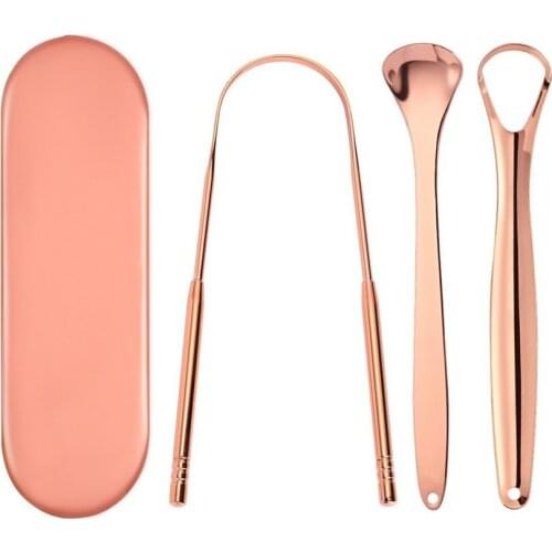 Adult Tongue Scraper Brush Stainless Steel Tongue Cleaner Oral Hygiene Cleaning Tool Stainless Steel Tongue Cleaner Oral Hygiene