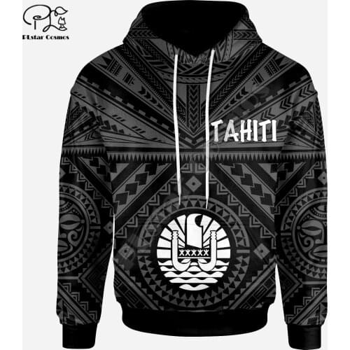 NewFashion French Polynesia Art Tahiti Country Flag Tribal Culture Retro Tracksuit 3DPrint Men/Women Autumn Colorful Hoodies B17
