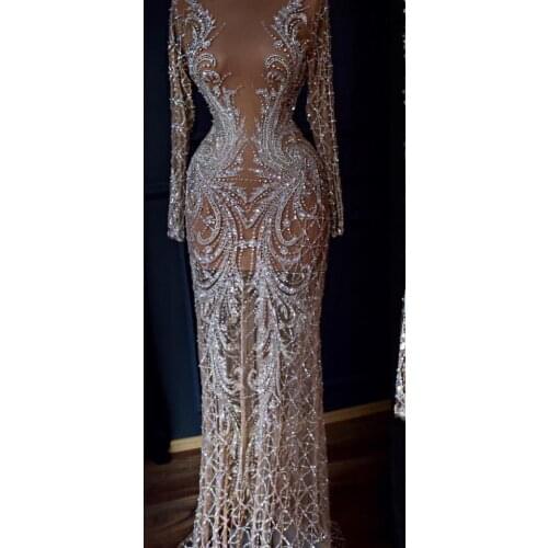 High grade tulle lace African French fabric with full beads embroidery cord lace JIANXI.C-12334 for party dress