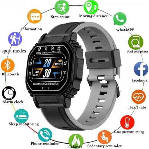 Smart Watch B2 2021 for Men Sports Step Watch Movement with Heart Rate Control and Call Response Color Screen Smartwatchs