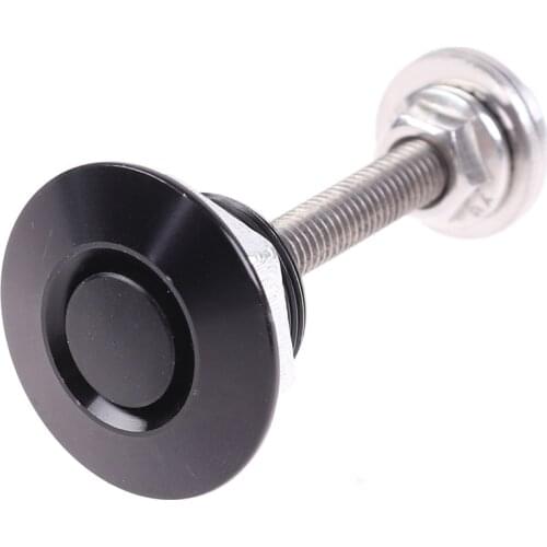 Universal 32mm/1.25" Push Button Billet Hood Pins Lock Clip Kit Engine Bonnets Lock Aluminum Car Quick Latch