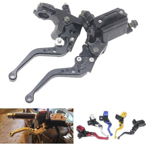 Universal 22mm Motorcycle Brake Clutch Master Cylinder Fuel Tank Pump Lever For Yamaha FZ1 FAZER FZ6 FZ6R FZ8 XJ6 MT-07 MT-09