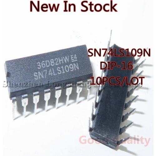 10PCS/LOT NEW SN74LS109N 74LS109 DIP-16 Logic Trigger IC