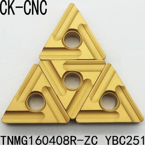 10pcs TNMG160408R-ZC TNMG332R-ZC YBC251 Cemented Carbide Cutting tools turning insert blade made in china