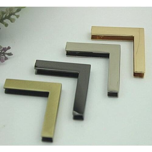 20 pcs/lot) factory direct luggage handbag hardware accessories leather edge banding metal strip