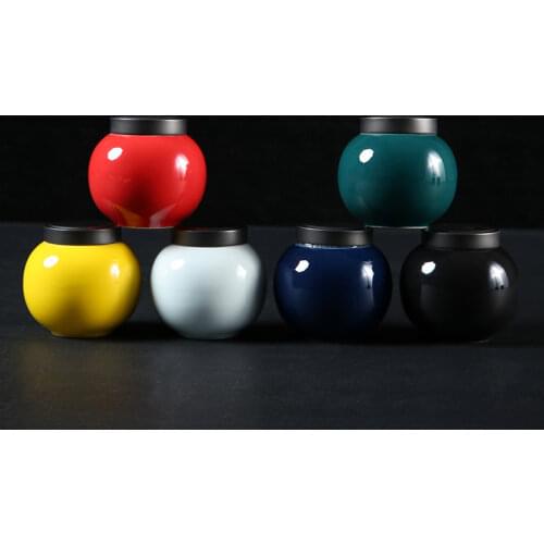 2021 urn pet ashes ceramic small mini airtight jar color jar souvenir animal cremation moisture-proof anti-corrosion altar