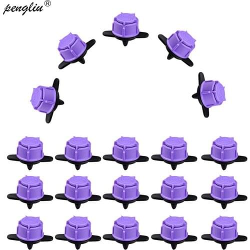 20pcs-pack Drip Irrigation Adjustable Dripper 1-120L/H 1/4 Inch Barbed Connector Sprinkler Micro Fittings connect 4/7mm IT144