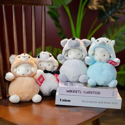 25cm New Style Plush Toy Super Cute Ornaments Sheep And Sheep Doll Rag Doll Small Childrens Birthday Gift Girl
