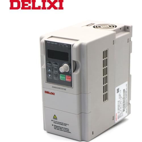DELIXI 380V 0.75KW/1.5KW/2.2KW/3.7KW 3 Phase Input Inverter Drives For Motor Speed Control 50HZ 60HZ DC Frequency Converter VFD