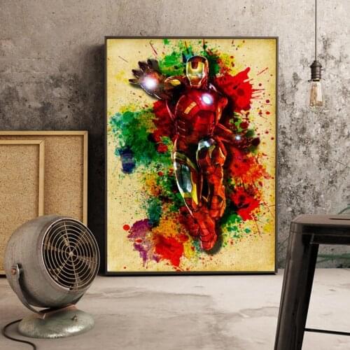 5D DIY Full Square/Round Diamond Painting Marvel Comics Spiderman Anime Posters Classic Superhero Wall Art Picture Hoom Decor