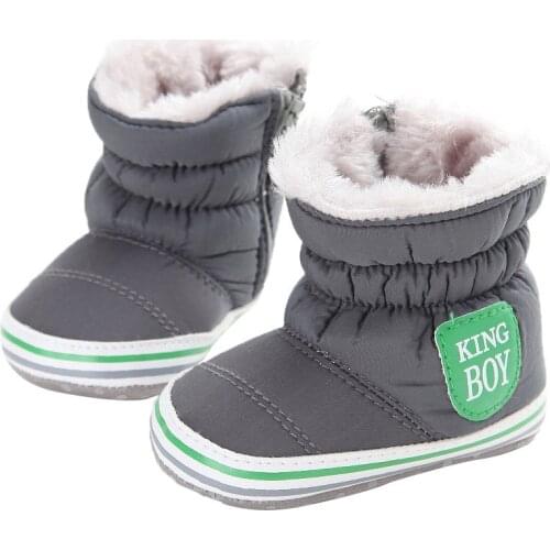 Winter Thick Warm Waterproof Anti-slip Baby Snow Boots Soft Warm Long Plush Toddler Boy Girl Shoes Baby Boots for Boys Girls
