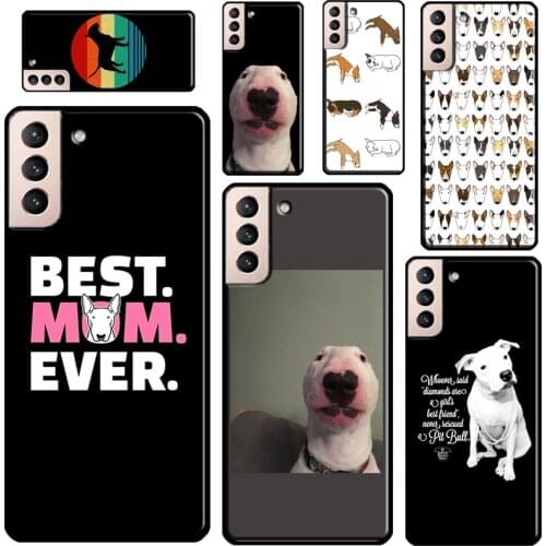 English Bull Terrier Case For Samsung Galaxy S20 FE S21 Note 20 Ultra S8 S9 S10 Note 10 Plus Soft Fundas Coque