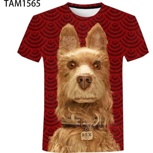 Isle of Dogs New Summer 3D Spring 2021 T-Shirt Mens / Womens / Childrens Short Sleeve Casual Fashion Large T-shirt