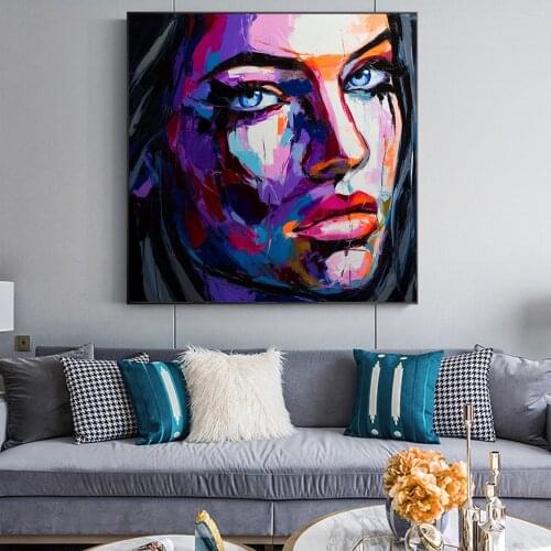 Graffiti Girl Art Canvas Print Painting Figure Portrait Wall Picture Modern Living Room Home Decoration Poster