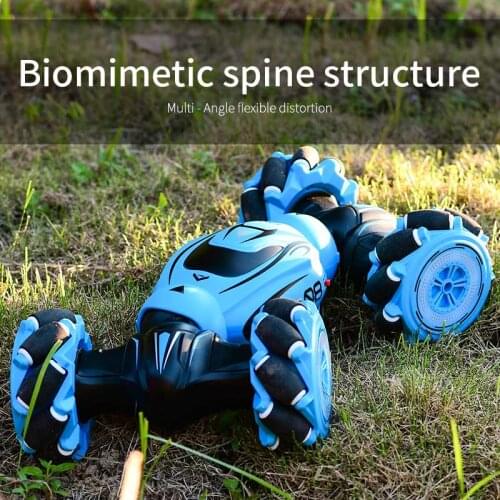 JJRC stunt remote control twist car deformation double-sided flip bigfoot climbing cross-country drift universal wheel four-whee