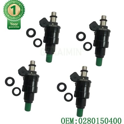 Set Of 4PCS High Quality Car Accessories Fuel Injectors OEM 0280150400 Fits 5.0L V8 Ford Lincoln Mercury