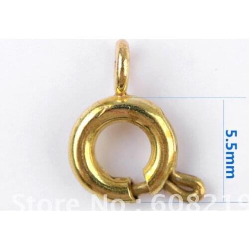 Brass Spring Ring Clasp jewelry findings shipping free mang color can be plated SR-5.5mm/10000pcs