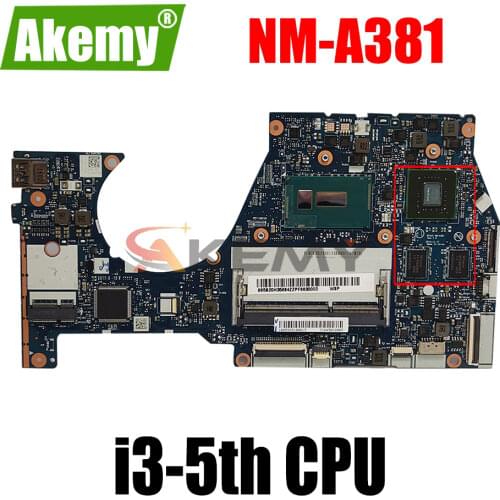 For Lenovo Yoga 3 14 Yoga 3-1470 laptop motherboard NM-A381 motherboard with CPU I3-5005U GPU GT940M 2GB 100% fully tested