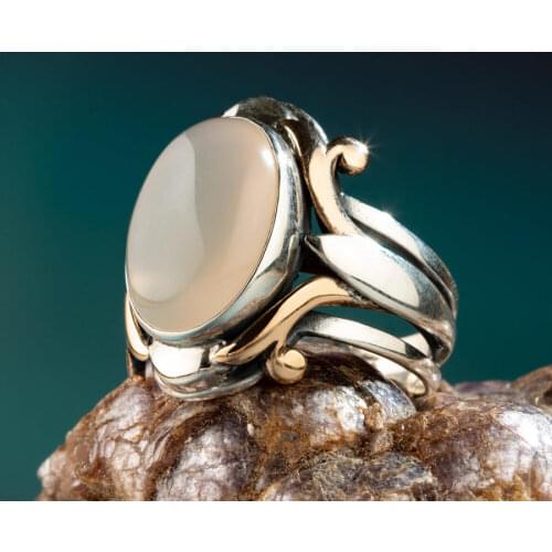 Payitaht Abdulhamid Ring Sultan Abdulhamid 925 Sterling Silver Ring with White Stone Mens Ring High Quality Fashionable Ring