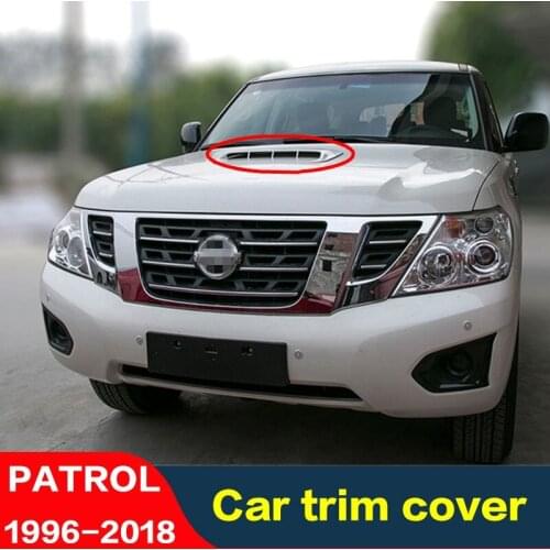 FOR Nissan PATROL Y62 Shark Gills Car Sticker Carbon Fiber Hood Car Exhaust Trim Sticker Decorative Cover For Car Cover 96-18