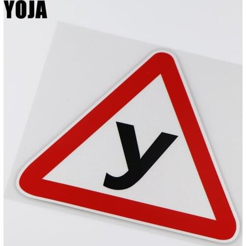 YOJA 16X14.3CM Warning keep The Distance New Student Driver Car Stickers Vinyl Decal ZT3-0050