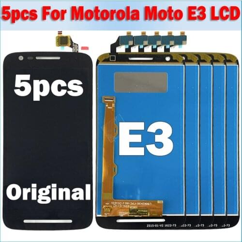 Wholesale 5pcs 100% tested For Motorola Moto E3 LCD Display XT1700 XT1706 Screen Digitizer Assembly Replacement For Motorola E3