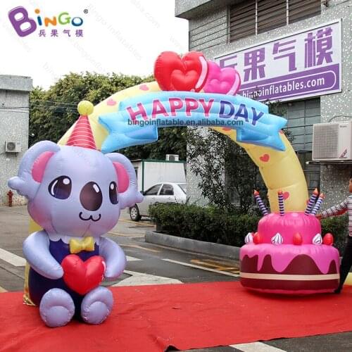 Personalized 4X3 meters inflatable birthday arch / decorative inflatable arch gate toys