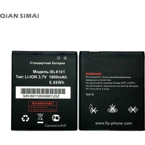 QiAN SiMAi 1pcs 100% High Quality BL8101 1800mAh Battery For Fly IQ455 phone