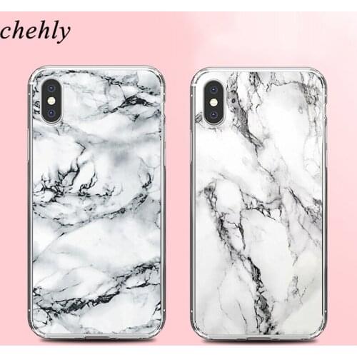Luxury Phone Case for iPhone 6s 7 8 11 Plus Pro X XS Max XR Marble texture pattern Cases Soft Silicone Fitted Covers Accessories