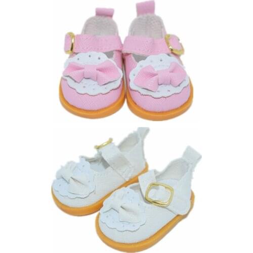 Pink/Beige 5.5*3.2cm cm Cute Princess Boots Shoes For BJD 1/6 Dolls EXO Plush Doll Dolls Dressing Up Clothing Accessory