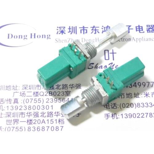 Japan ALPS Alps RK097 type sliding shaft rotary encoder switch 15 is positioned pulse axis 23MM