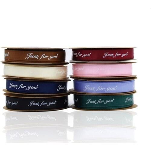 Just For You Printed Ribbon For Bow Craft Wedding Party DIY Decoration Gift Packaging Accessories
