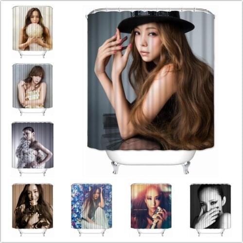 Musife Custom High Quality Namie Amuro Shower Curtain Waterproof Bathroom Polyester Fabric Bathroom Curtain