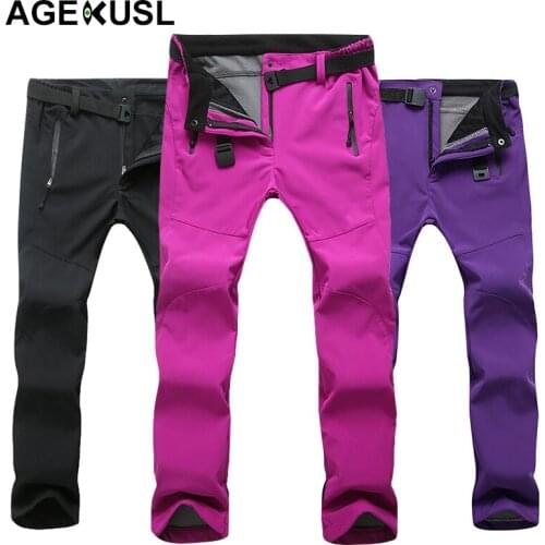 TWTOPSE Winter Women Thick Warm Pants Waterproof Windproof Hiking Camping Skiing Pants Cycling MTB Road Bike Bicycle Trousers