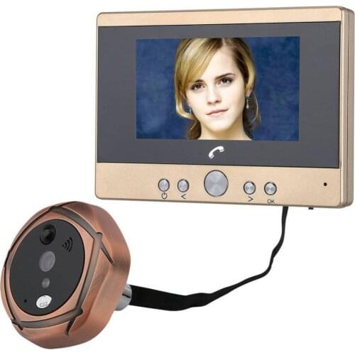 4.3" LCD Color Screen Digital Doorbell Peephole Viewer IR Camera Night Vision
