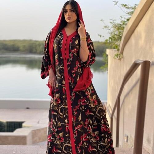 Abayas Dresses For Women Kaftan Vestidos Caftan Abaya Dubai Turkey Islam Muslim Long Dress Longue Femme Musulmane Marocain Robe