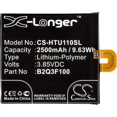 Cameron Sino 2500mAh Battery For HTC Ocean Life,U11 Life,U11 Life Global LTE-A,35H00274-0M1,B2Q3F100