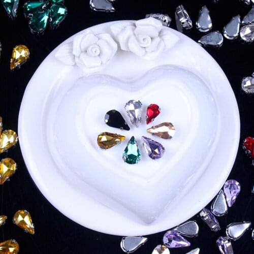 DIY Rhinestone Decoration Claw Strass Rhinestones Diamond for Wedding Dress Tape Crystals Rhinestones Applique Sewing Z