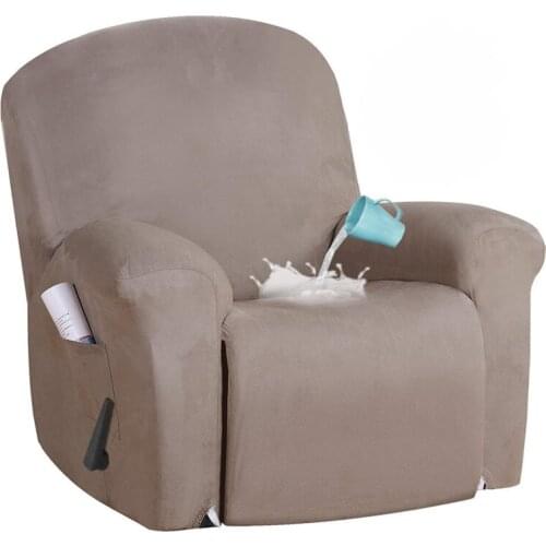 Stretch Recliner Sofa Cover All-inclusive Recliner chair Protection Slipcovers Suede Non-slip Furniture Cover