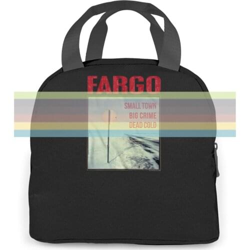 FARGO SIGN WHITE adult Cool Novelty women men Portable insulated lunch bag adult