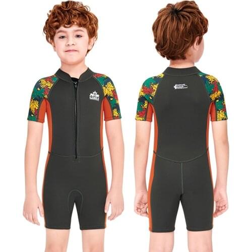 Wetsuit Boy 2.5MM Neoprene Kids Children Rash Guards Swimming Surf Windsurf Kitesurf Scuba Diving Clothes Bathing Suit Swimsuit