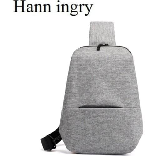 HANN INGR 2021 Single Shoulder bag High Quality Oxford Chest Bag Super Light Splicing Fashion Simple Horizontal Handbag H319D