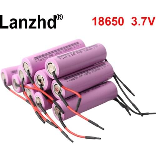 24PCS lithium Li ion 18650 3.7V Battery 18650 Original Rechargeable batteries DIY 3300mAh 10A VTC7 35E